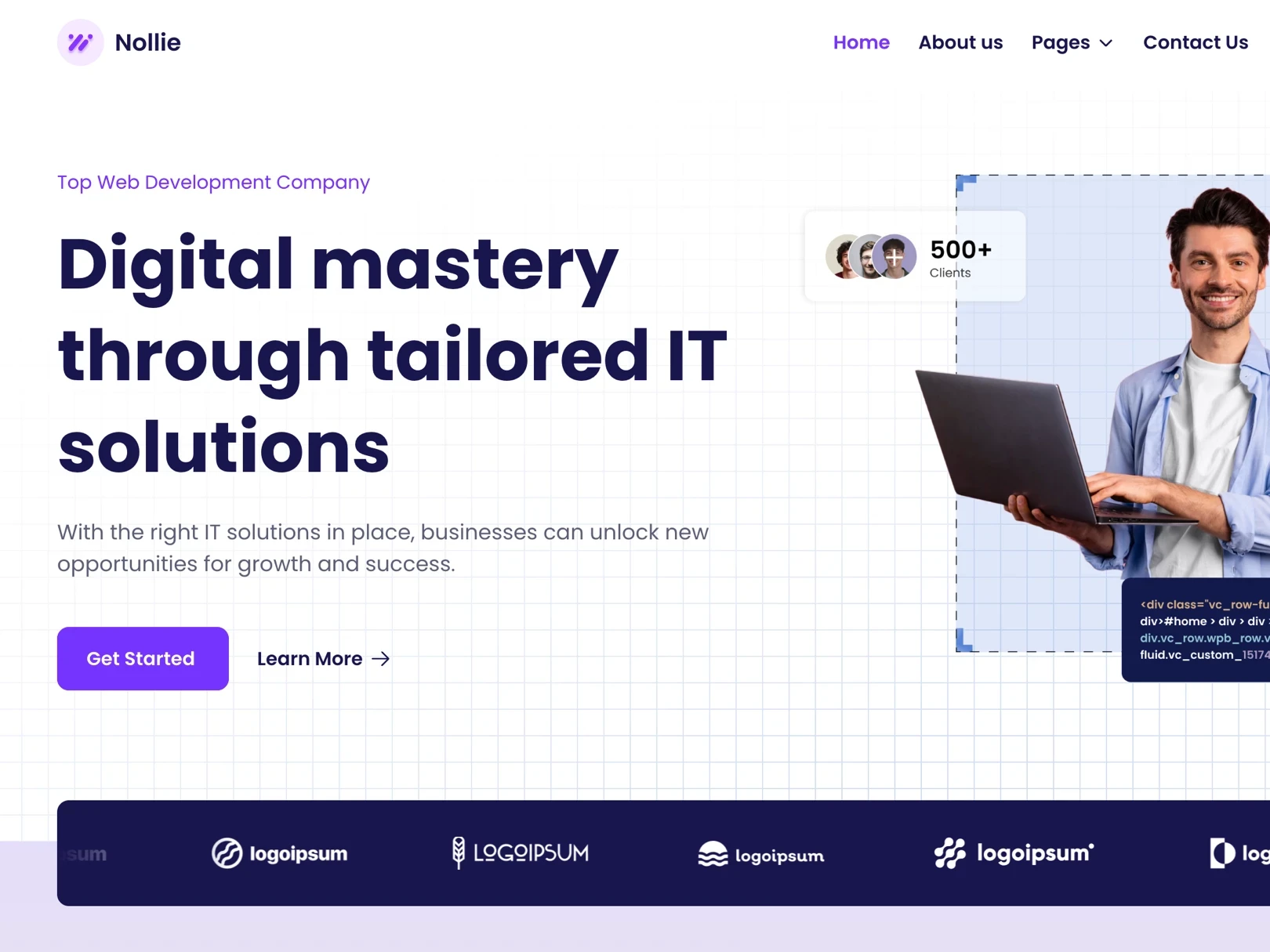 Nollie — Creative Agency Website Template