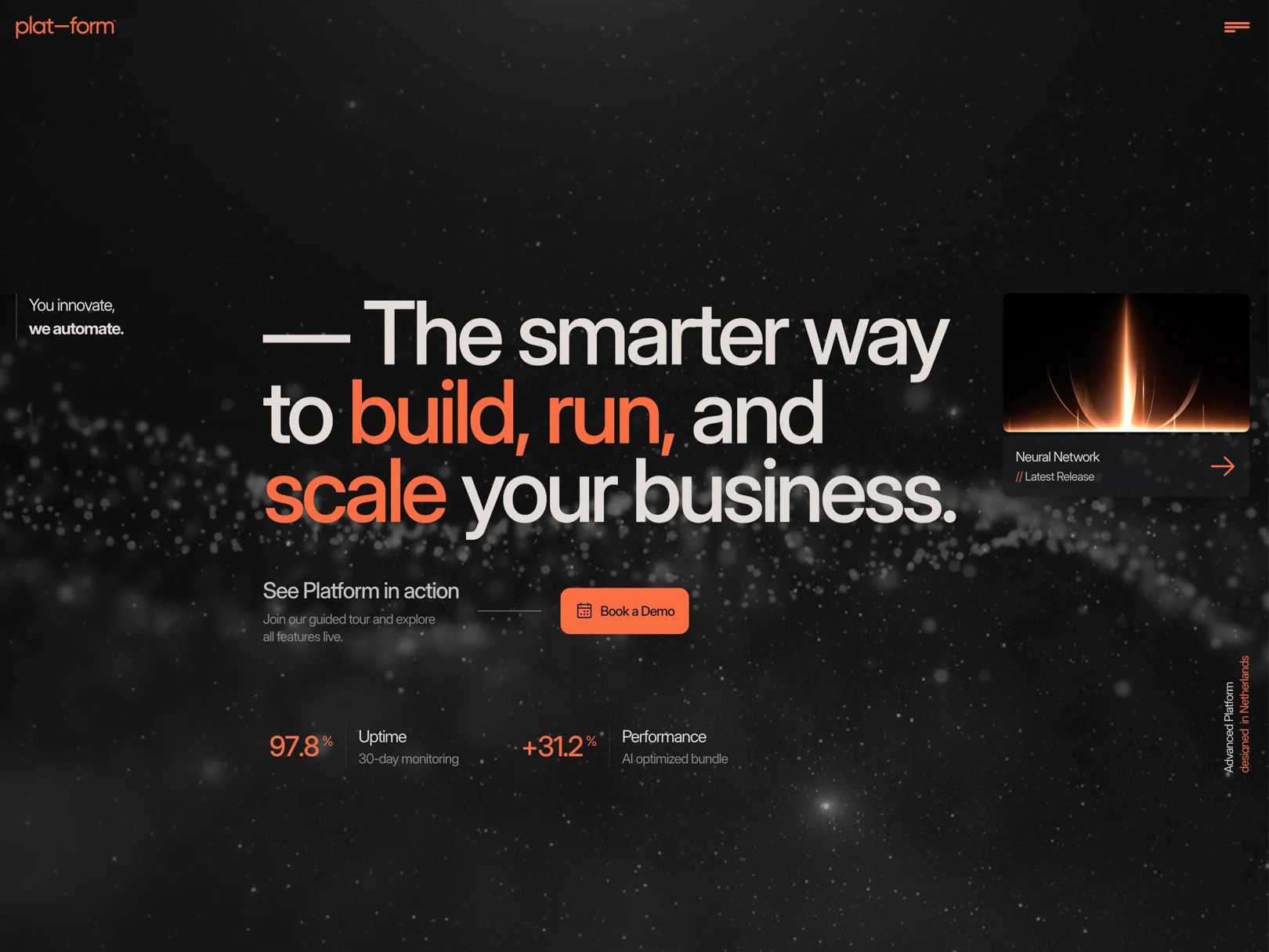 Platform® — Modular Landing Page